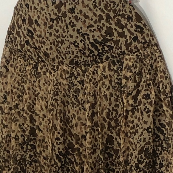 ALLISON TAYLOR silk animal print midi skirt - Picture 6 of 11